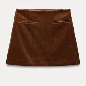 Zara corduroy miniskirt